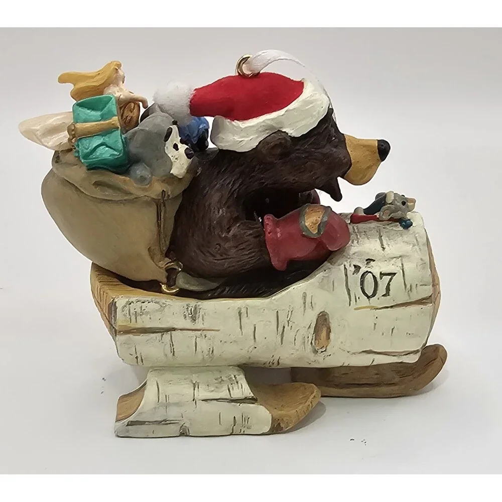 Hallmark Keepsake Sledding Into Christmas Ornament 2007 QX7107